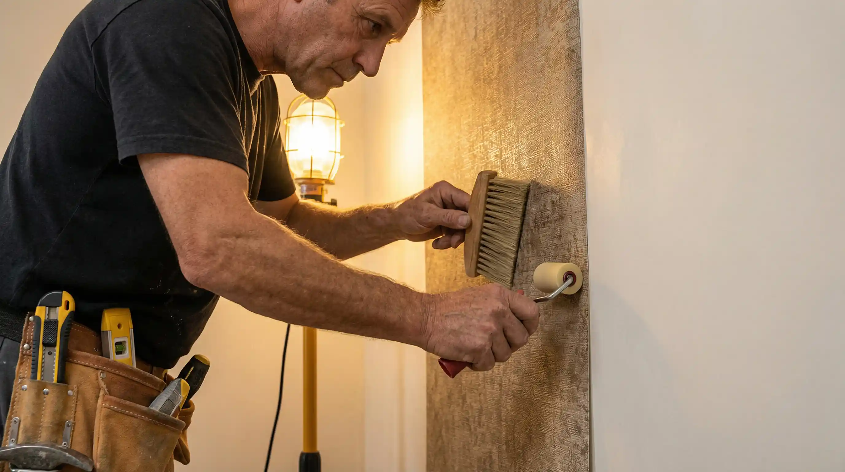 Historic home wallpaper preparation